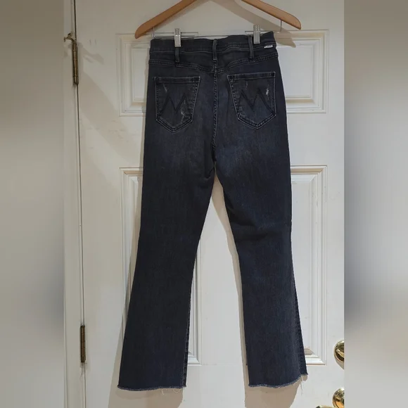 Mother Black Cropped Jeans - Picture 5 of 15